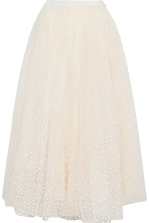 LOVESHACKFANCY Maxi Skirts, female, , S, Glitter Tulle Maxi Skirt