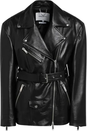 Halfboy Leather Jackets, female, , S, Biker Leather Jacket