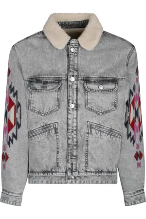 Isabel Marant Denim Jackets, male, , S, Denim Jacket with Embroidered Motif