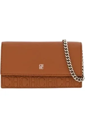 Carolina Herrera Shoulder Bags, female, , ONE SIZE, Editors Leather Crossbody Bag with Chain