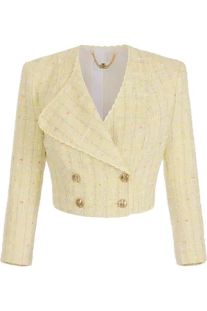 Elisabetta Franchi Blazers, female, , L, Stylish Blend of Cotton, Polyester, and More