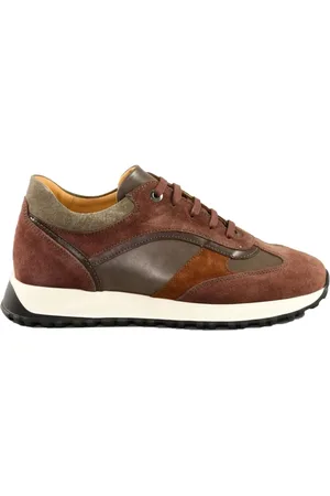 Testoni Sneakers, male, , 6 UK, Leather Trainers with Rubber Sole