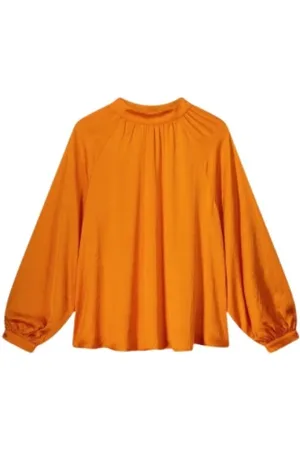 Summum Woman Blouses, female, , XL, Silk Effect Officer Collar Blouse