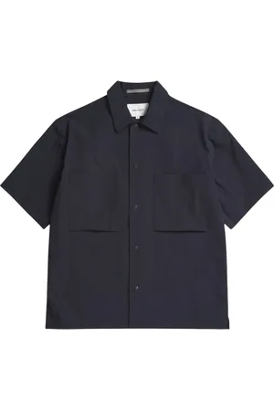 Norse projects Short Sleeve Shirts, male, , XS, Hermann Shirt - Model N40-0821