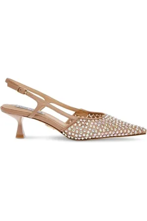 Steve Madden Flat Shoes with Rhinestone Mesh