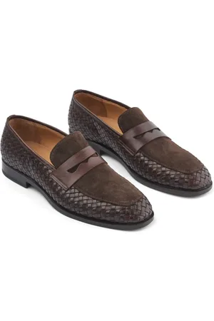 Sand Loafers, male, , 8 UK, Woven Leather Loafer