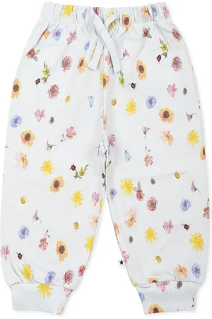 Molo Sweatpants, unisex, , 6 M, Floral Print Sporty Trousers