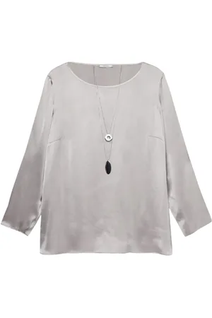 Elena Miro Blouses, female, , 6 UK, Necklace Collar Shirt