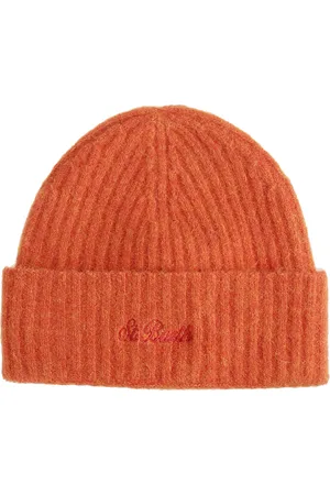 MC2 SAINT BARTH Beanies, male, , ONE SIZE, Cashmere Wool Beanie with St. Barth Embroidery