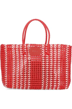 Msgm Hand Bag with Logo Patch