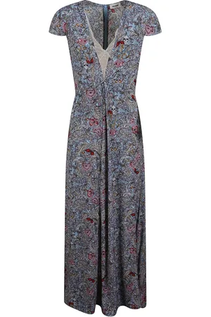 Zadig & Voltaire Maxi Dresses, female, , XS, Soft British Flowers V-Neck Dress