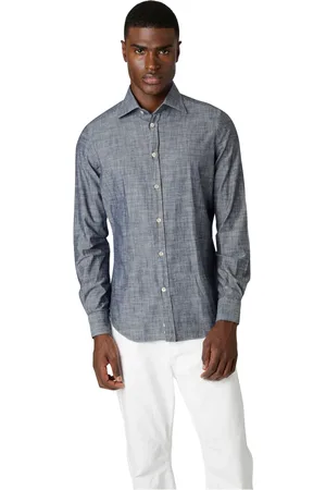 ELEVENTY Casual Shirts, male, , 2XL, Slim Fit Cotton Shirt with Italian Collar