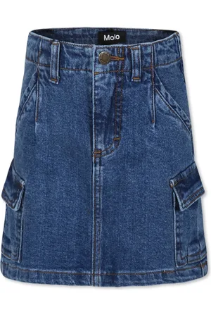 Molo Skirts, unisex, , 6 Y, Denim Casual Skirt with Pockets