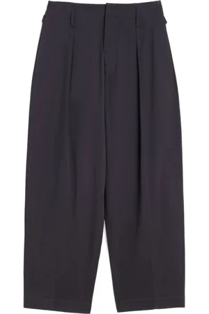 LEMAIRE Straight Trousers, male, , M, Pleated Wide Leg Trousers
