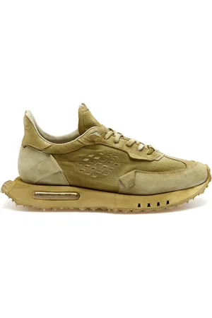 BE POSITIVE Sneakers, male, , 9 UK, Vintage Space Race Trainers Khaki