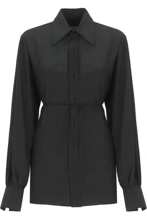 Maison Margiela Shirts, female, , S, Silk Shirt with Collar