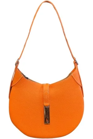 Ralph Lauren Shoulder Bags, female, , ONE SIZE, Grain Leather Saddle Style Crossbody Bag