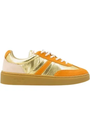 Serafini Leather sneaker with logo details