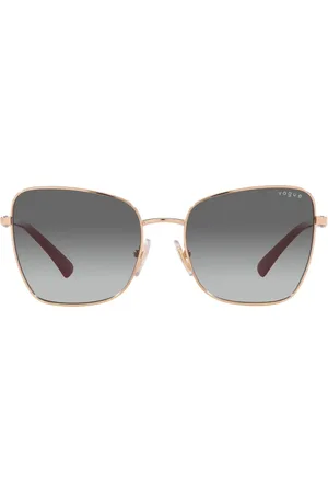 vogue Butterfly Style Sunglasses, Pink Metal Frame