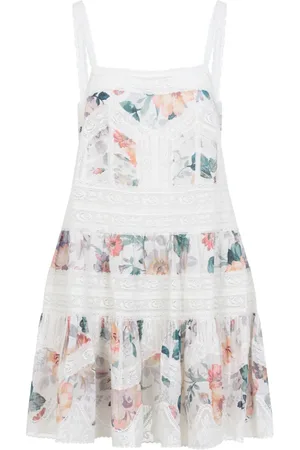 ZIMMERMANN Short Dresses, female, , M, Acacia Lace Mini Dress