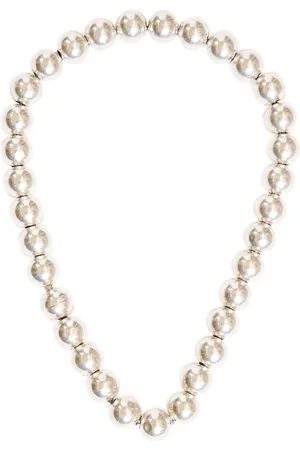 Jil Sander Necklaces, female, , ONE SIZE, Silverlink Beaded Metal Sphere Necklace