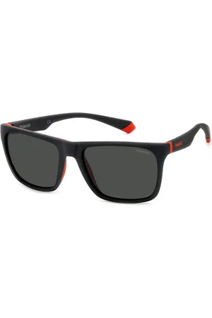 Polaroid Sunglasses, unisex, , 57 MM, Square Polarized Sunglasses Blue Mirrored