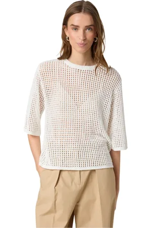 Soaked in Luxury Round-neck Knitwear, female, , XL, Knit Pullover with Half Sleeves