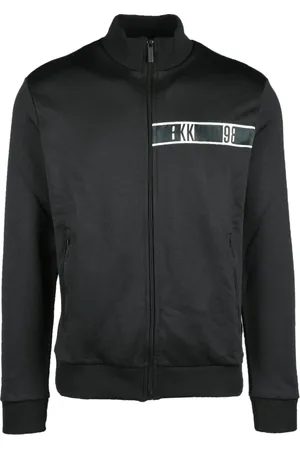 Bikkembergs Zip-throughs, male, , L, Casual Cotton-Polyester Blend Sweatshirt