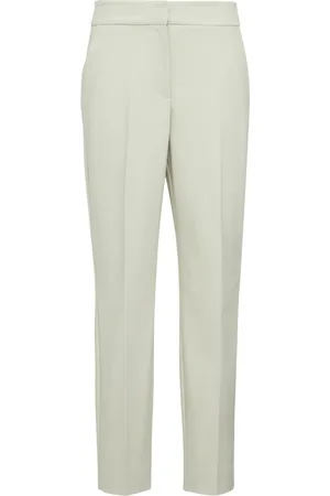 QS by s.Oliver Slim-fit Trousers, female, , L, Slim Fit Cigarette Trousers with Elastic Waist