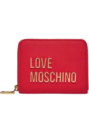 Moschino Wallet with Zip Closure and Logo Plate