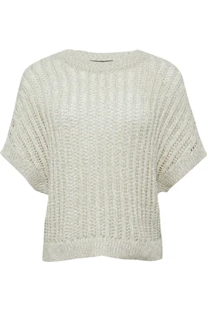 Comma, Round-neck Knitwear, female, , XS, Sequin Loose Fit Knit Jumper