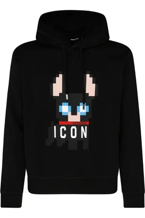 Dsquared2 Cotton Icon Print Hoodie