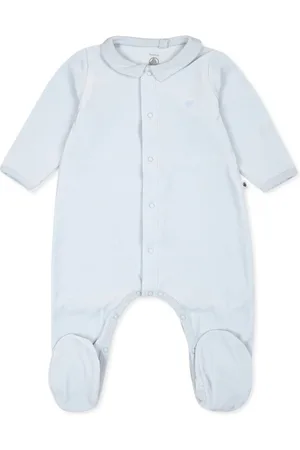 Petit Bateau Heart Embroidered Baby Rompers