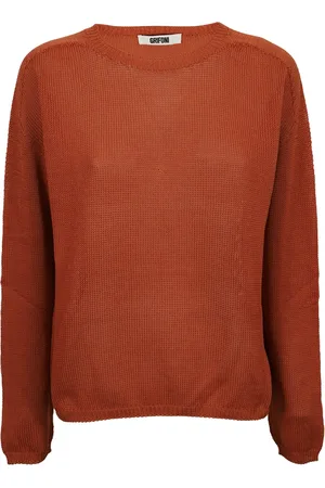 Mauro Grifoni Round-neck Knitwear, male, , 3XS, Copper Color Mesh Box Top