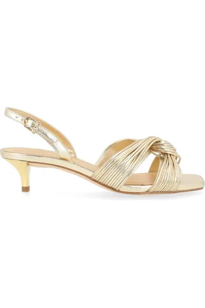 Michael Kors High Heel Sandals, female, , 3 UK, Pale Gold Kitten Sandal