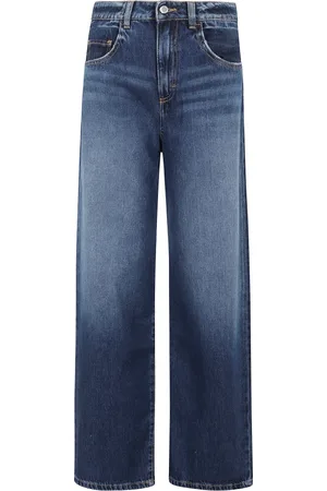 Icon Denim Wide Jeans, female, , W24, Dark Wide Leg Jeans