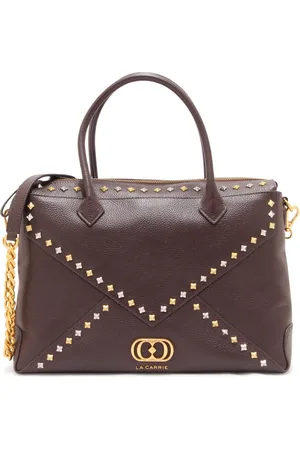 La Carrie Handbags, female, , ONE SIZE, Frivolous Leather Hand Bag with Studs