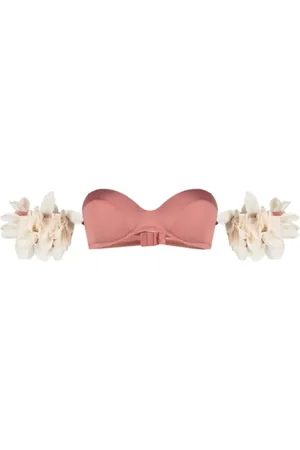 LA REVECHE Bikinis, female, , M, Floral Bikini Top