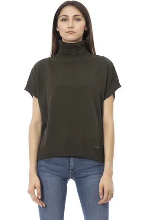 BALDININI Turtlenecks, female, , S, Trendy Jumper - Short Sleeve - Ribbed