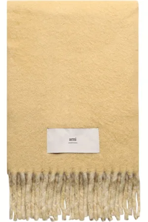 Ami Scarves, unisex, , ONE SIZE, Alpaca Blend Oversize Label Scarf