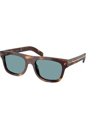 Prada Stylish Sunglasses with Polarized Green Lenses
