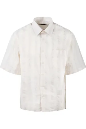 COSTUMEIN Short Sleeve Shirts, male, , M, Striped Relaxed Fit Shirt