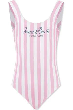 MC2 SAINT BARTH Striped One-Piece Swimsuit