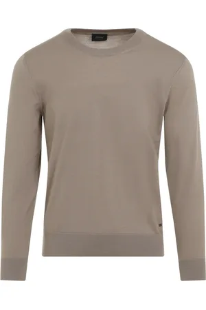 BRIONI Brown Wool Pullover Jumper Aw24
