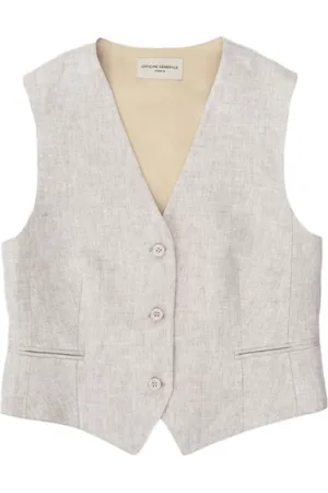 OFFICINE GENERALE Vests, female, , M, Tailored Waistcoat with Three Buttons
