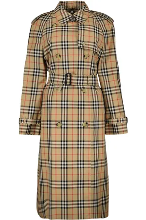 Burberry Trench Coats, female, , XS, Vintage Check Trench Coat