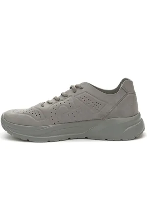 Grunberg Grey Closed Trainers for Men