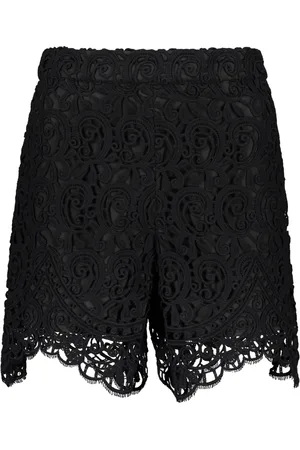 Burberry Short Shorts, female, , XS, Floral Lace Shorts