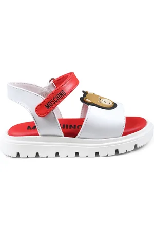 Moschino Sandals, unisex, , 27 EU, Red Leather Teddy Bear Sandals
