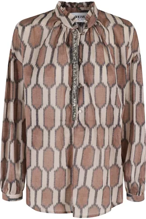 Bazar Deluxe Shirts, female, , XS, Animal Print Shirt Long Sleeve